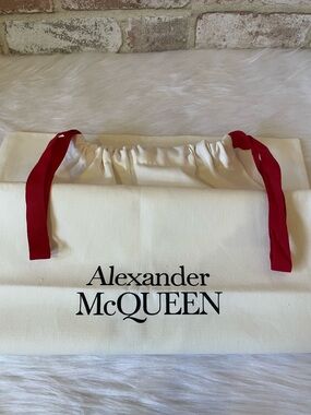 Alexander McQueen Authentic Dust Bag with Red Drawstrings